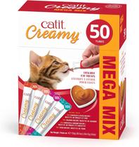 Cat Treat Catit Creamy Lickable Healthy Flavors, pacote com 50 Cat Treat Catit Creamy Lickable Healthy Flavors, pacote com 50