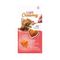 Cat Treat Catit Creamy Lickable Hidratante, Pacote com 5 Cat Treat Catit Creamy Lickable Hidratante, Pacote com 5