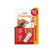 Cat Treat Catit Creamy Lickable, pacote com 12 Cat Treat Catit Creamy Lickable, pacote com 12