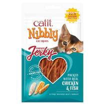 Cat Treats Catit Nibbly Jerky Chicken & Fish 30g (pacote com 1)