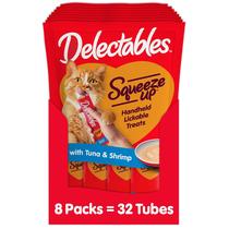Cat Treats Hartz Delectables Squeeze Up Cremosos de Atum e Camarão