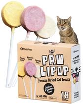 Cat Treats MalsiPree Lollipop, frango liofilizado, pacote com 18