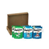 Cat Treats Temptations Classic, frutos do mar crocantes e macios 90g