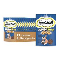 Cat Treats Temptations Jumbo Stuff Sabor Salmão 12x70ml