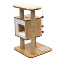 Cat Tree Catit Vesper Base Walnut com arranhadores Cat Tree Catit Vesper Base Walnut com arranhadores