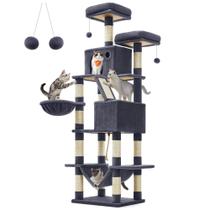 Cat Tree Feandrea, torre grande para gatos de 206 cm com 13 arranhões