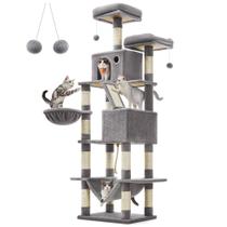 Cat Tree Feandrea UPCT190W01 206 cm com 13 arranhões Cat Tree Feandrea UPCT190W01 206 cm com 13 arranhões