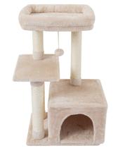Cat Tree FISH&NAP Cute Cat Tower para gatos de interior, bege Cat Tree FISH&NAP Cute Cat Tower para gatos de interior, bege