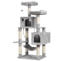 Cat Tree Hey-Brother - Móvel para Gatos em Condomínio de Vários Níveis - Cinza Claro