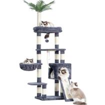 Cat Tree Heybly HCT015G para gatos de interior com 166 cm