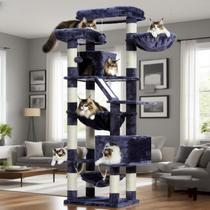 Cat Tree Heybly HCT034G 180 cm de altura com 2 poleiros, 2 condomínios Cat Tree Heybly HCT034G 180 cm de altura com 2 poleiros, 2 condomínios