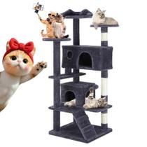 Cat Tree Tower Simple Deluxe de 54 polegadas com arranhador Cat Tree Tower Simple Deluxe de 54 polegadas com arranhador