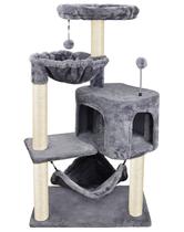 Cat Tree YUNIQUE com condomínio para gatos, rede grande e cama suspensa Cat Tree YUNIQUE com condomínio para gatos, rede grande e cama suspensa