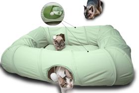 Cat Tunnel Bed XXingSheep 4 Ways Shuttled XL para gatos domésticos