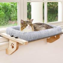 Cat Window Perch AMOSIJOY Cat Sill Window Hammock Madeira e metal