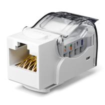 Cat6 Keystone Jack Toolless, pacote com 25 unidades, VCE Slim Profile, branco Cat6 Keystone Jack Toolless, pacote com 25 unidades, VCE Slim Profile, branco