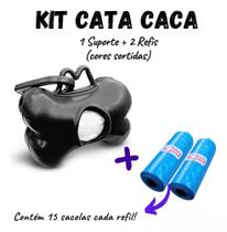 Cata Caca Coco Cachorro Pet Caes + 2 Rolo Saquinho De Lixo Cata Caca Coco Cachorro Pet Caes + 2 Rolo Saquinho De Lixo