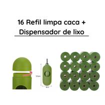 Cata coco de Cachorro e gato 16 Refil + Suporte para Sacolas Pets - Louella Concept