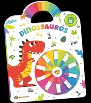 Cata-Vento Colorido - Dinossauros - Livro Para Pintar C/ 12 Giz de Cera