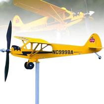 Cata-vento de avião Piper J3 Cub - Feito à mão Piper J3 Cub