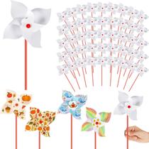 Cata-ventos de papel DIY Simgoing, 300 unidades para crianças, artesanato em branco Cata-ventos de papel DIY Simgoing, 300 unidades para crianças, artesanato em branco
