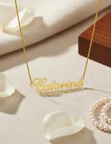 Catarina colar de nome folheado a ouro 18k Catarina colar de nome folheado a ouro 18k