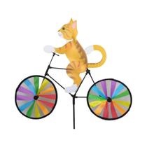 Catavento De Jardim 3D Criativo Com Desenho De Animal Em Bicicleta Para Decoração De Quintal Catavento De Jardim 3D Criativo Com Desenho De Animal Em Bicicleta Para Decoração De Quintal