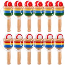 Catch Ball Game Cididu Wooden, 12 unidades para crianças, acampamentos no gramado