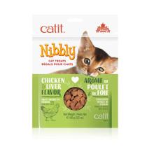 Catit Nibbly Chicken and Liver - Petisco para Gatos (3 Pacotes de 90g)