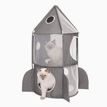 Catit Vesper Rocket Cat Tower, Cinza, 42002, Azul