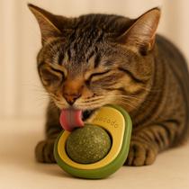 Catnip Abacate 360º para Gatos Estímulo Mental Brinquedo Divertido e Seguro Gira 360º Design Durável e Aromático