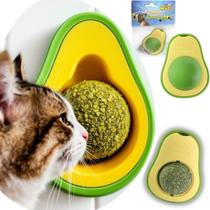 Catnip Gato Abacate Brinquedo Gira 360 Interativo Pet Erva Natural Lambe Lambe
