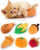 Catnip Toys CiyVolyeen Thanksgiving 6 peças para gatos que mastigam dentes