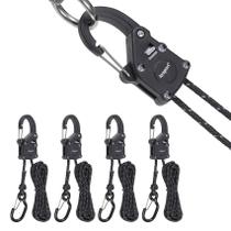 Catraca de amarração por corda Ayaport com clipe de mosquetão 1/8 x 2,4 m Catraca de amarração por corda Ayaport com clipe de mosquetão 1/8 x 2,4 m