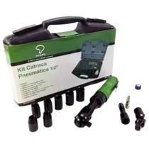 Catraca Pneumática 1/2 12 Peças + Maleta - Potente Brasil Catraca Pneumática 1/2 12 Peças + Maleta - Potente Brasil