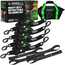 Catraca retrátil Cargo Strap Rhino USA, 5 m (3033 libras), pacote com 4