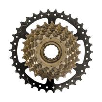 Catraca Roda Livre 7 Velocidade 14/32 Indexada Marrom Com Preto Para Bicicleta 21v Aro 26-29