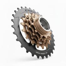 Catraca Roda Livre 7 Velocidades 13 34D Mega Range Rosca Index Evolo