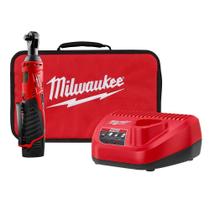 Catraca sem fio Milwaukee M12 2457-21p 12V de íon de lítio Catraca sem fio Milwaukee M12 2457-21p 12V de íon de lítio