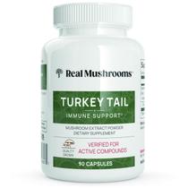 Cauda de Peru Turkey Tale 500mg 90 Caps Real Mushrooms = Now
