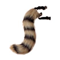 Cauda de raposa de pele sintética para fantasia de cosplay e festa de Halloween