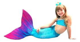 Cauda De Sereia Completa Nadar Nadadeira Sapatinho Ana Julia