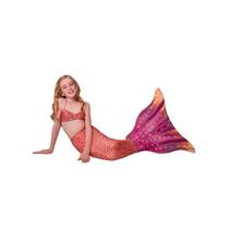 Cauda de Sereia Infantil e Adulto Com Monofin Com Biquini e Proteção UVA Sirenita Cauda de Sereia Infantil e Adulto Com Monofin Com Biquini e Proteção UVA Sirenita