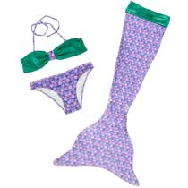 Cauda de Sereia Infantil e Adulto Com Monofin Com Biquini e Proteção UVA Sirenita Cauda de Sereia Infantil e Adulto Com Monofin Com Biquini e Proteção UVA Sirenita