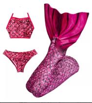 Cauda De Sereia Infantil + Nadadeira + Top - Pronta Entrega Cauda De Sereia Infantil + Nadadeira + Top - Pronta Entrega