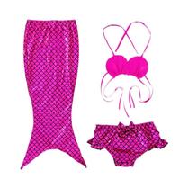 Cauda de sereia para crianças 2025 novas meninas cosplay sereia cosplay praia maiô para idades 5-10