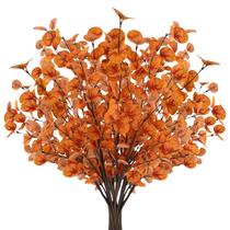 Caules artificiais de eucalipto com limão com frutas vermelhas para decoração de casa Caules artificiais de eucalipto com limão com frutas vermelhas para decoração de casa