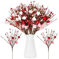 Caules Artificiais de Flores Vermelhas Crowye (Dia dos Namorados) - Pacote com 12 Unidades Caules Artificiais de Flores Vermelhas Crowye (Dia dos Namorados) - Pacote com 12 Unidades