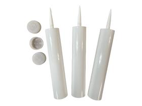 Caulk Tube Tube: um novo plástico preenchível de 900 ml (pacote com 3) Caulk Tube Tube: um novo plástico preenchível de 900 ml (pacote com 3)