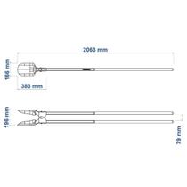 Cavadeira Articulada Tramontina C/c 1.80m